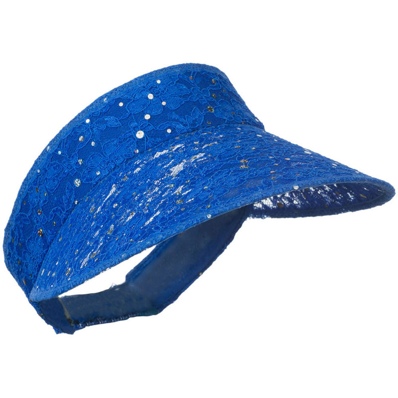 Lace Glitter Sun Visor