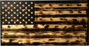 Large Burnt American Flag Hidden Gun Storage Cabinet (Burnt)