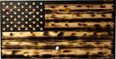 Large Burnt American Flag Hidden Gun Storage Cabinet (Burnt)