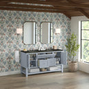 James Martin Breckenridge 60" Double Bathroom Vanity, Serenity Blue