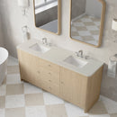 James Martin Gracyn 72" Double Bathroom Vanity, Coastal Driftwood
