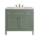 James Martin Chicago 36" Single Bathroom Vanity, Smokey Celadon
