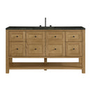 James Martin Breckenridge 60" Single Bathroom Vanity, Light Natural Oak