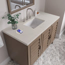 James Martin Portland 48" Single Bathroom Vanity, Whitewashed Walnut