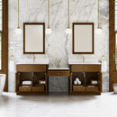 James Martin Bellshire 96" Single Bathroom Vanity, Honey Oak