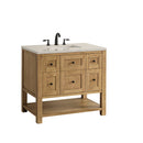James Martin Breckenridge 36" Single Bathroom Vanity, Light Natural Oak