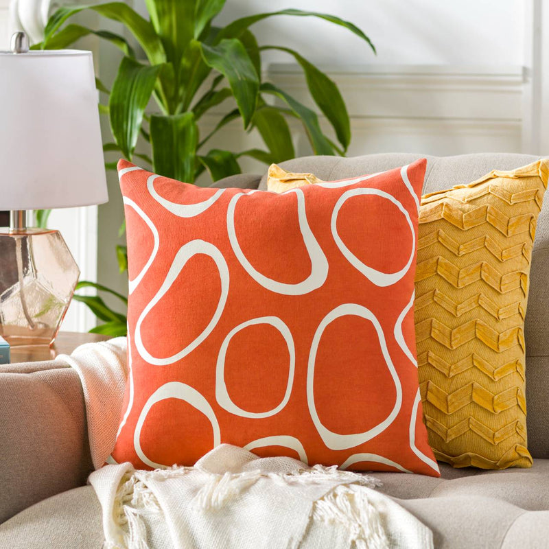 Achterbos Bright Orange Pillow Cover