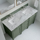 James Martin Brittany 60" Double Bathroom Vanity, Smokey Celadon