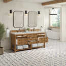 James Martin Malibu 72" Double Bathroom Vanity, Amber Birch