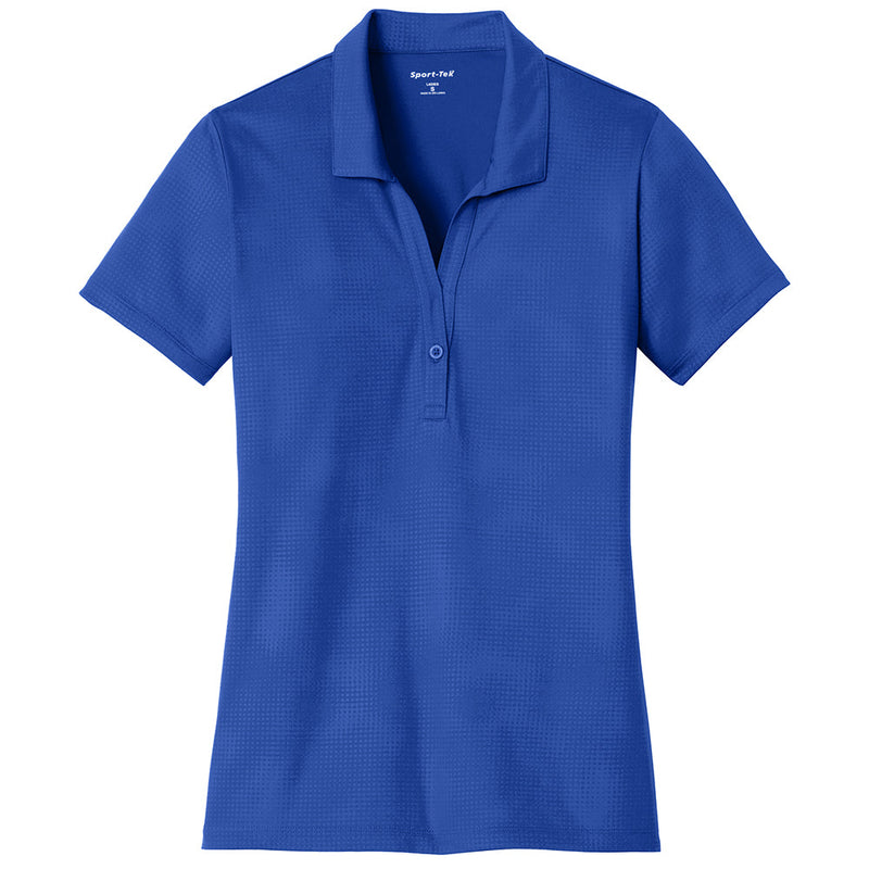 Ladies Big Size Embossed PosiCharge Tough Polo T-Shirt