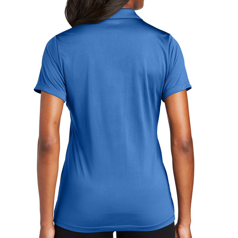 Ladies Big Size Embossed PosiCharge Tough Polo T-Shirt