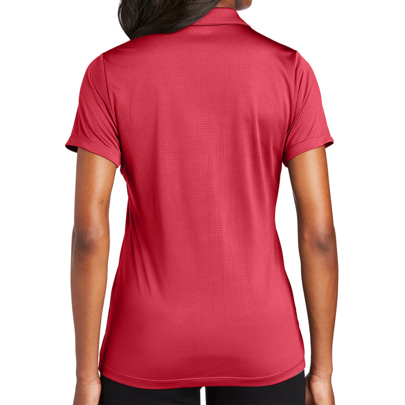 Ladies Big Size Embossed PosiCharge Tough Polo T-Shirt