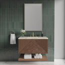 James Martin Marcello 36" Floating Single Bathroom Vanity, Chestnut