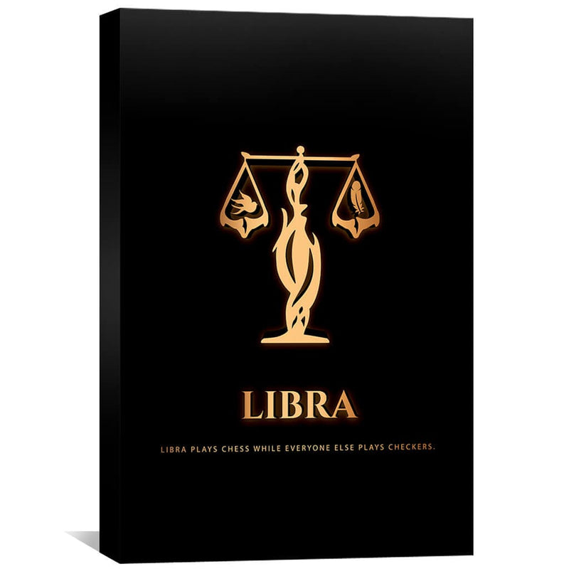 Libra - Gold Canvas