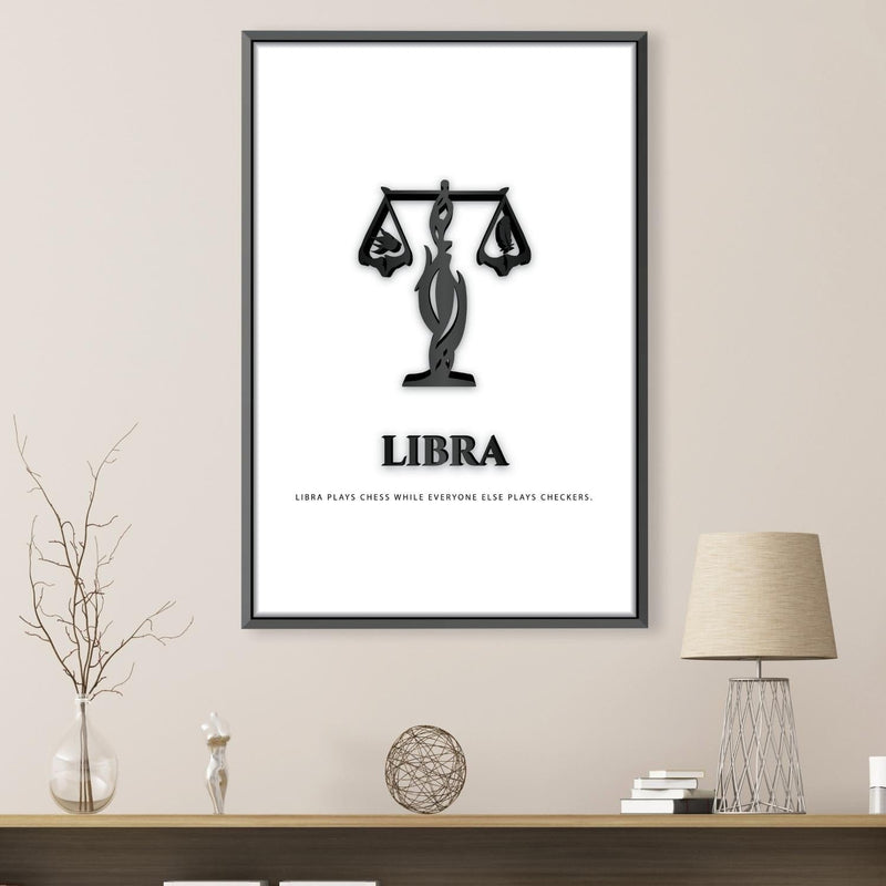 Libra - White Canvas