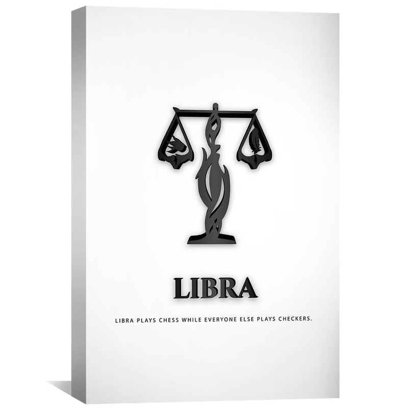 Libra - White Canvas