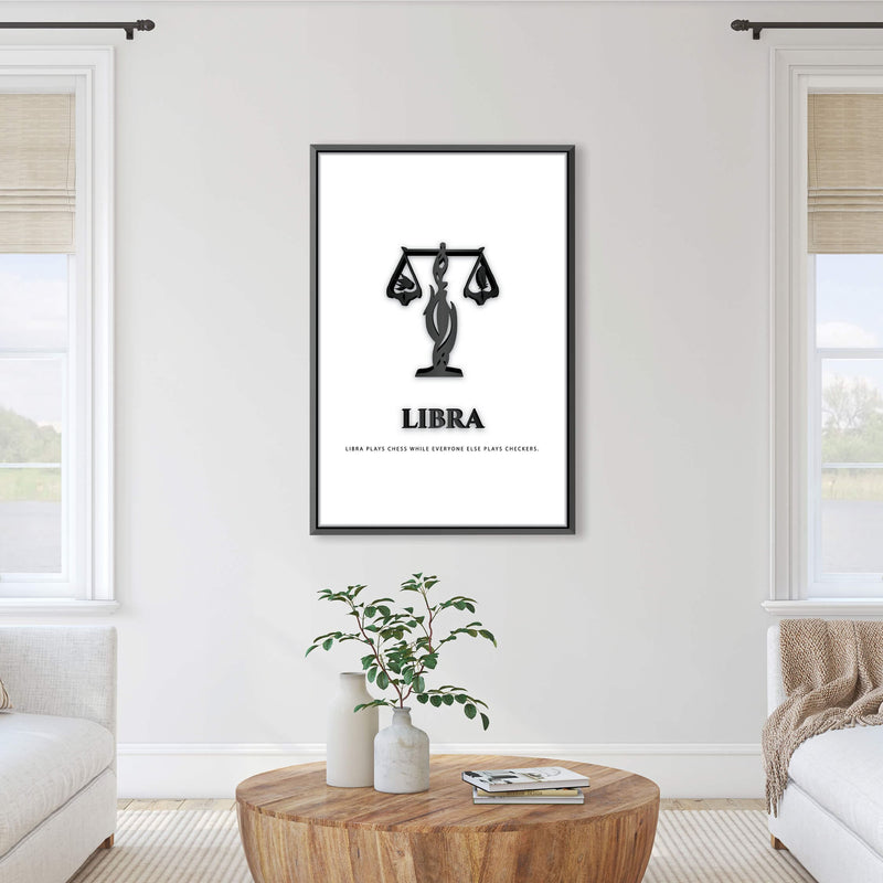 Libra - White Canvas