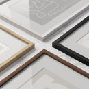 Standalone Glass Oak Wood Frames