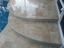 Light Antique Travertine Tumbled Pavers - Full TruckLoad