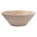 Beige Travertine Vessel Sink 16x6 Handcrafted Honed Sandblasted