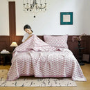 GobekUsa Cotton Three-Layer Towel Blanket with Pillow - Summer Cool Quilt