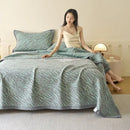 GobekUsa Cotton Three-Layer Towel Blanket with Pillow - Summer Cool Quilt
