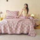 GobekUsa Cotton Three-Layer Towel Blanket with Pillow - Summer Cool Quilt