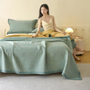 GobekUsa Cotton Three-Layer Towel Blanket with Pillow - Summer Cool Quilt