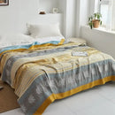 GobekUsa Cotton Gauze Towel Throw Blanket - Soft and Cozy Bedspread for All Seasons