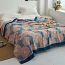 GobekUsa Cotton Gauze Towel Throw Blanket - Soft and Cozy Bedspread for All Seasons