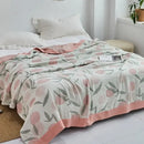 GobekUsa Cotton Gauze Towel Throw Blanket - Soft and Cozy Bedspread for All Seasons