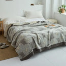 GobekUsa Cotton Gauze Towel Throw Blanket - Soft and Cozy Bedspread for All Seasons