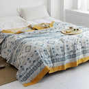 GobekUsa Cotton Gauze Towel Throw Blanket - Soft and Cozy Bedspread for All Seasons