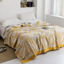 GobekUsa Cotton Gauze Towel Throw Blanket - Soft and Cozy Bedspread for All Seasons