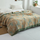 GobekUsa Cotton Gauze Towel Throw Blanket - Soft and Cozy Bedspread for All Seasons