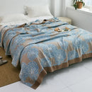 GobekUsa Cotton Gauze Towel Throw Blanket - Soft and Cozy Bedspread for All Seasons