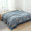 GobekUsa Cotton Gauze Towel Throw Blanket - Soft and Cozy Bedspread for All Seasons