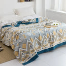 GobekUsa Cotton Gauze Towel Throw Blanket - Soft and Cozy Bedspread for All Seasons