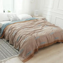 GobekUsa Cotton Gauze Towel Throw Blanket - Soft and Cozy Bedspread for All Seasons