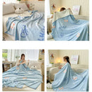 GobekUsa Cozy Milk Velvet Blanket: Cute Pattern, Warm, Multi-Functional Sofa & Travel Shawl