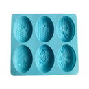 Light blue bee silicone soap mold kitchen honeycomb baking tray by Decorbites