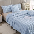 GobekUsa Bubble Rabbit Velvet Blanket: Soft Plush Sofa Cover for All Seasons