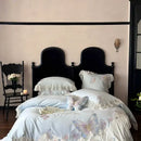 GobekUsa French Lace Butterfly Embroidery Bedding Set in 100S Egyptian Cotton