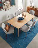 Light Blue Contemporary Gabbeh Border Design Hand Loomed Artisanal Wool Area Rug by The Rug Decor