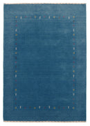 Light Blue Contemporary Gabbeh Border Design Hand Loomed Wool Area Rug