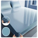 GobekUsa Cooling Jacquard Fitted Sheet: Skin Friendly, Breathable Single Mattress Protector