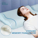 GobekUsa Cooling Memory Foam Contour Pillow for Cervical Support
