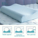 GobekUsa Cooling Memory Foam Contour Pillow for Cervical Support