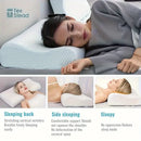 GobekUsa Cooling Memory Foam Contour Pillow for Cervical Support
