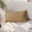 Light blue corduroy flocking pillow cover living room decor by Decorbites